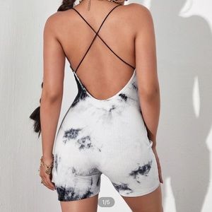 Brand new SHEIN open back romper size medium